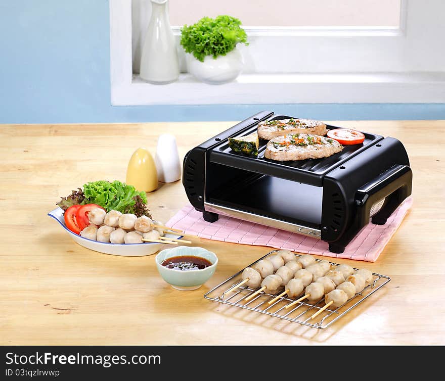 Nice and convenience electric barbecue stove for modern kitchen. Nice and convenience electric barbecue stove for modern kitchen