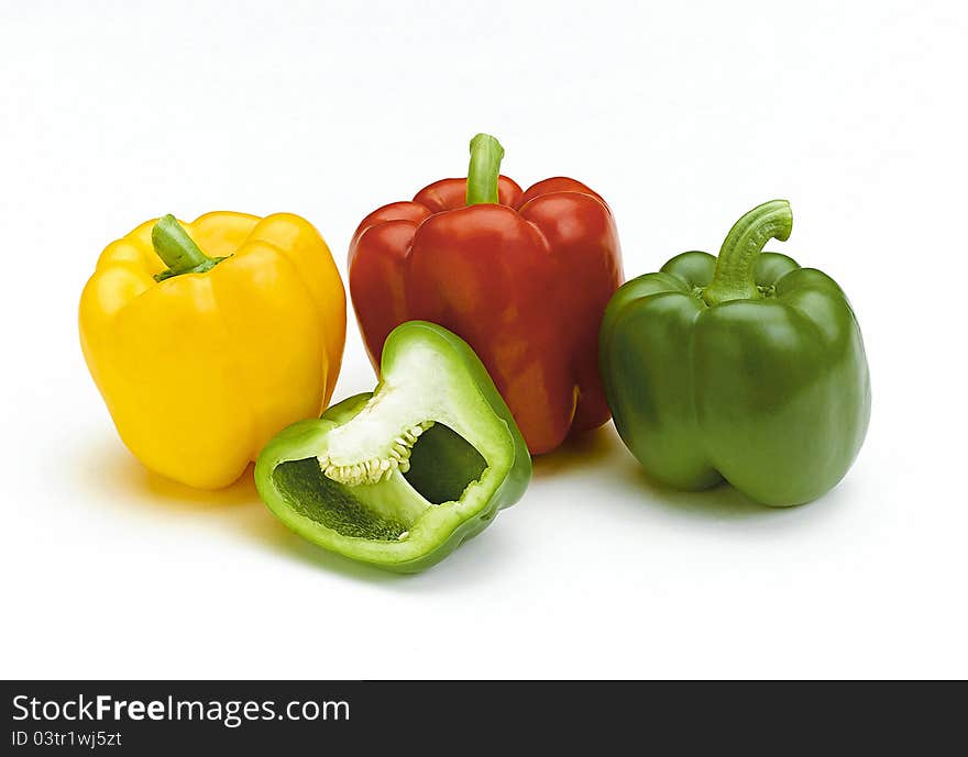 Colorful sweet peppers