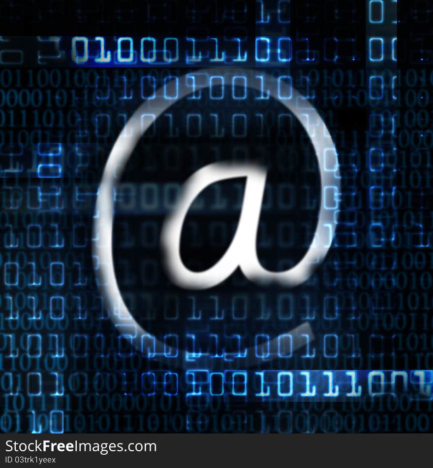 Electronic mail and binary code