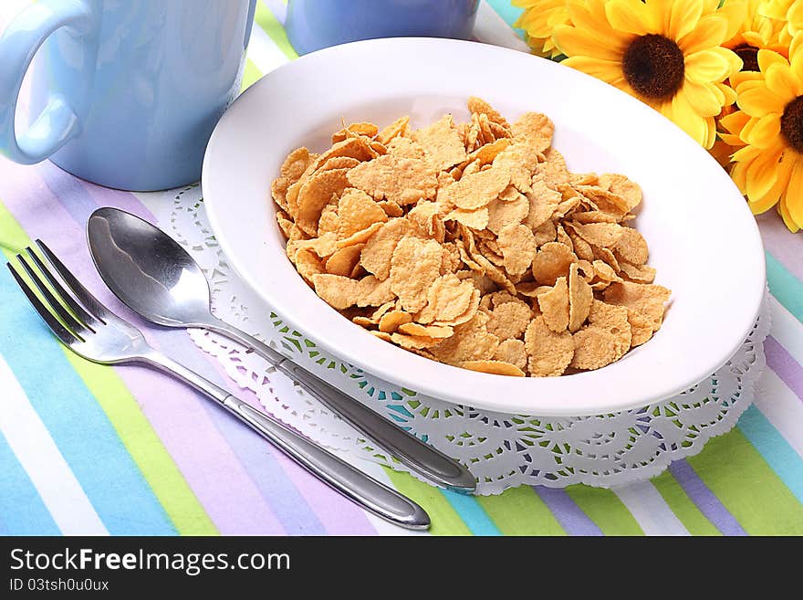 Preparation of a healthy breakfast for a good start to the day