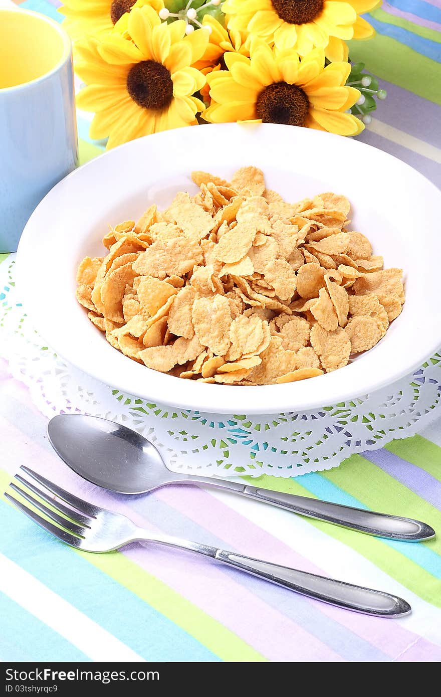 Preparation of a healthy breakfast for a good start to the day