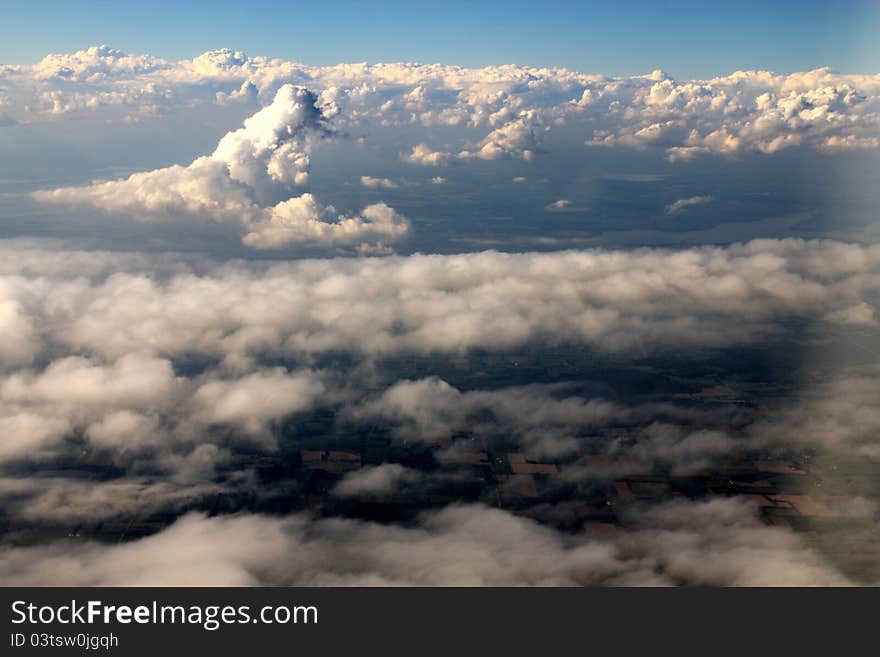 Clouds as a Background