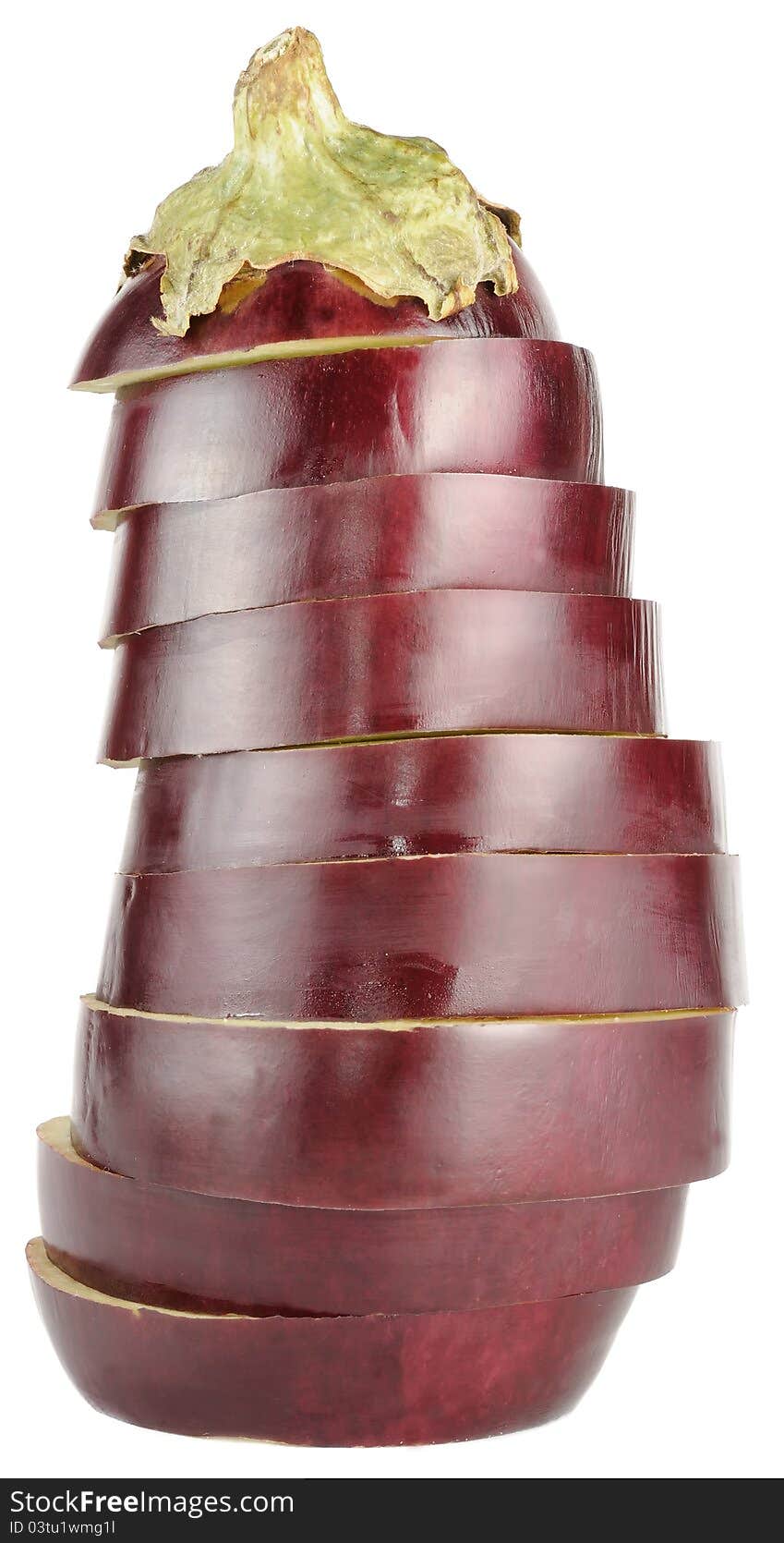 Sliced Aubergine (Eggplant)