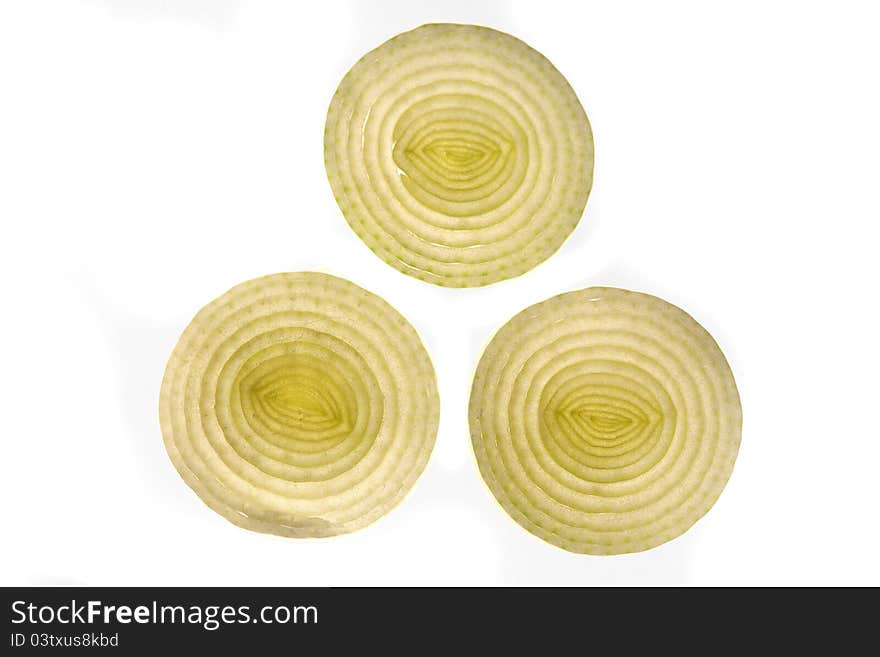 Leek slices