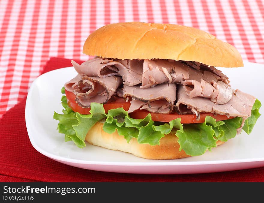 Roast Beef on a Bun