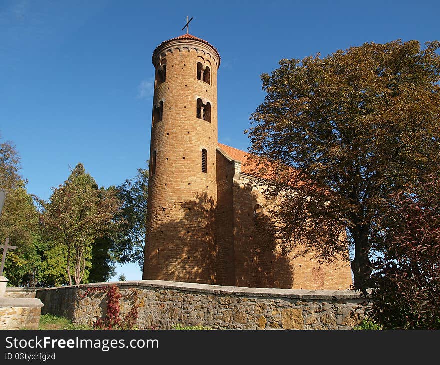 Romanesque church of St.Giles in Inowlodz,Poland. Romanesque church of St.Giles in Inowlodz,Poland