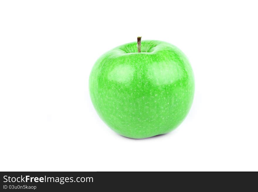 Green apple isolate on white background