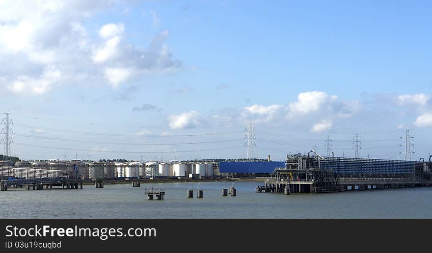 Detail of chemical plant in north europe