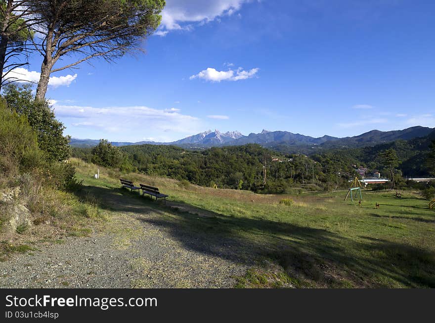 View of nice italian landscape