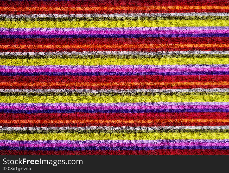 Colorful Towel As Background