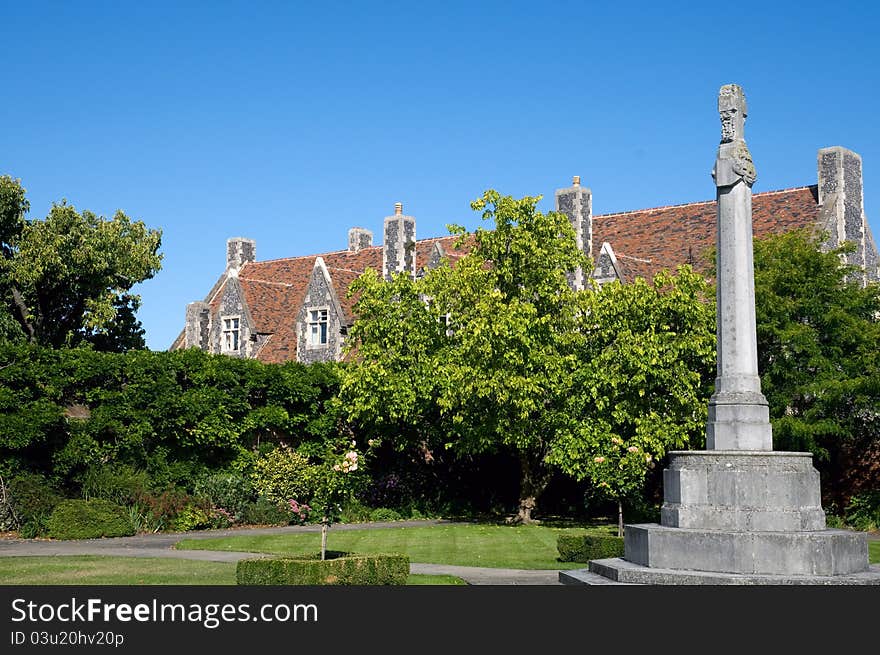 In the gardens near canterbury cathedral
in canterbury in kent in england. In the gardens near canterbury cathedral
in canterbury in kent in england