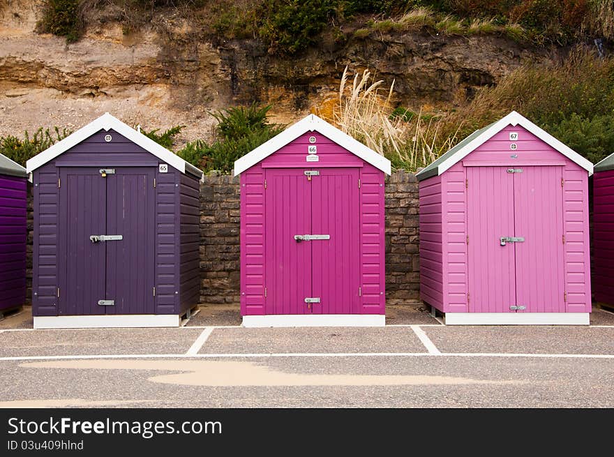 Colorful Beach Huts