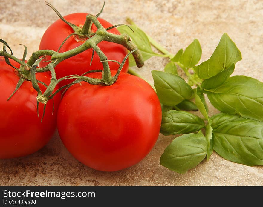 Tomatoes and Basil