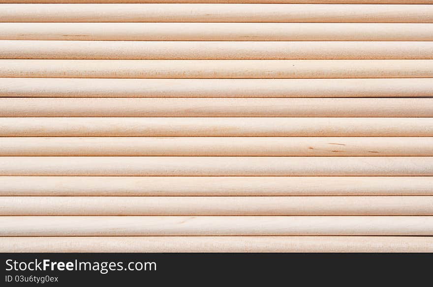 A frame of readymade wooden sticks