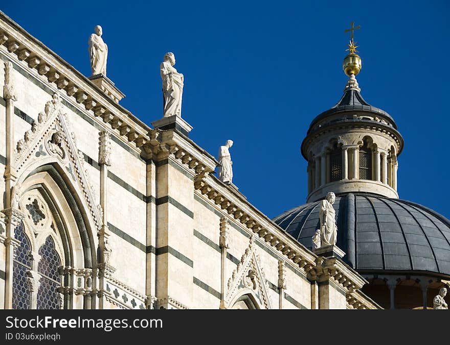 Details of the cathedral in siena, italy. Details of the cathedral in siena, italy