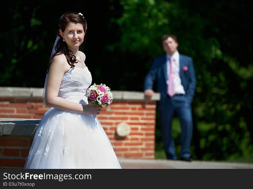 Happy Bride And Groom