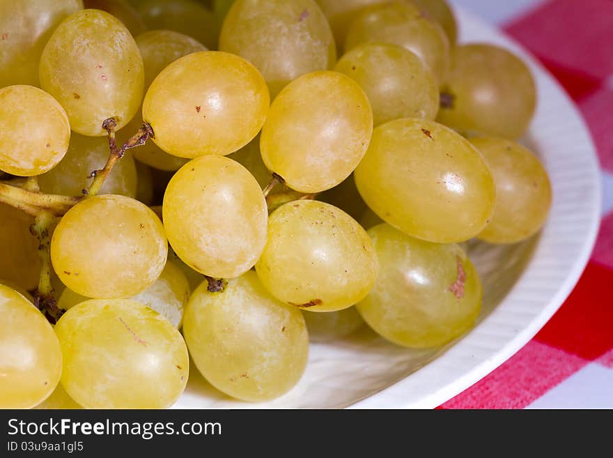 Delicious grape on the table