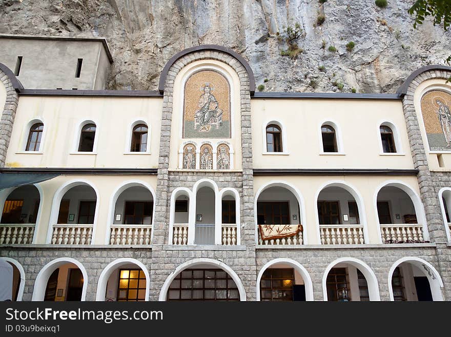 Beauty holly Ostrog Ortodox Monastery in Montenegro. Beauty holly Ostrog Ortodox Monastery in Montenegro.