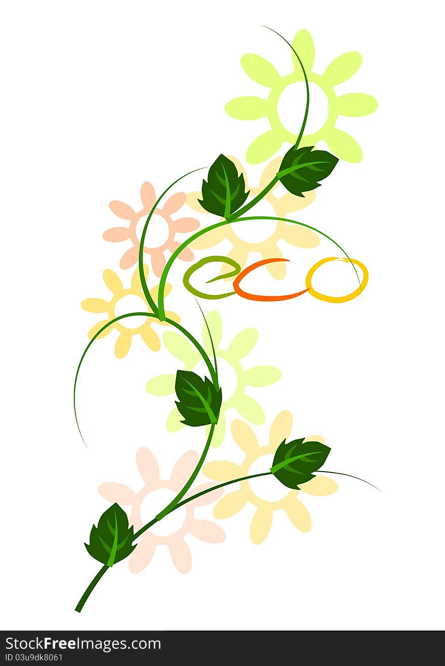 Colorful beauty eco mechanism. Colorful illustration. Colorful beauty eco mechanism. Colorful illustration.