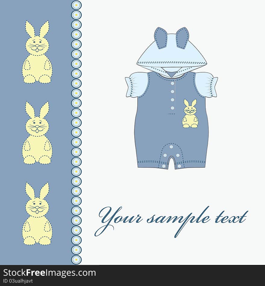 Clothing for babies on white background. Vector illustration eps.10. Clothing for babies on white background. Vector illustration eps.10.