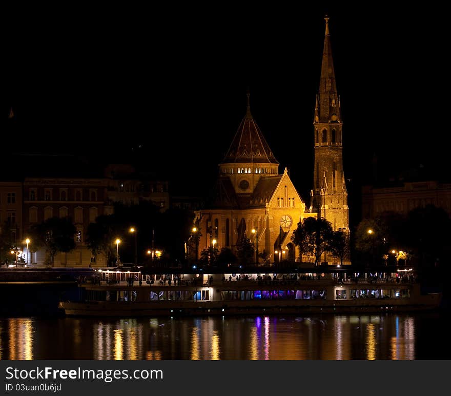 Reformed Church on Szilagyi Dezso Square in Budapest, Hungary. Reformed Church on Szilagyi Dezso Square in Budapest, Hungary