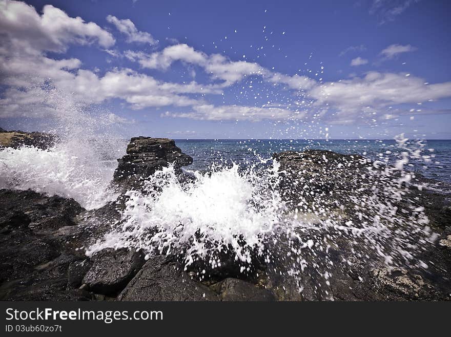 Ocean splash