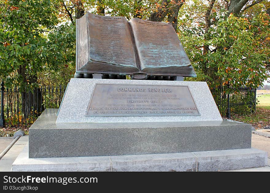 Civil war high water mark of the rebellion monument at gettysburg. Civil war high water mark of the rebellion monument at gettysburg