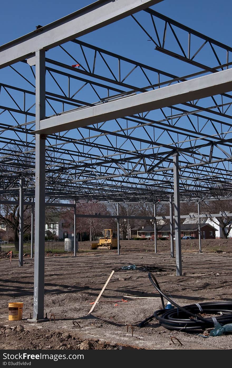 Steel Structure  on new office complex