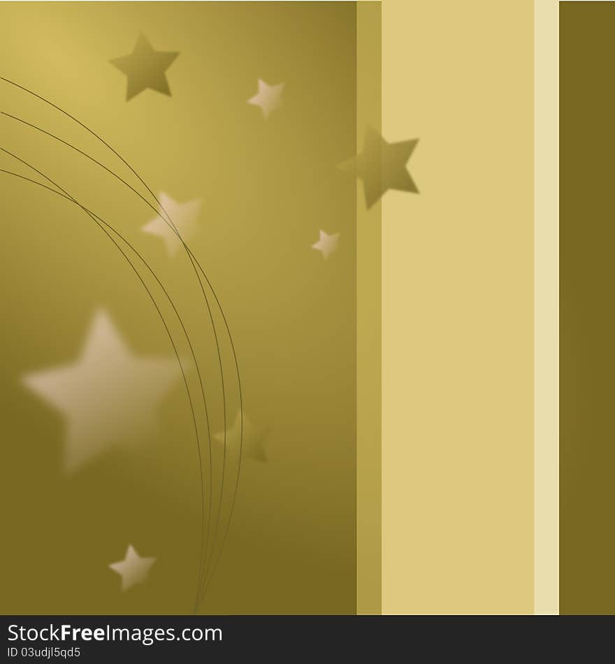 Gold stars on gold background. Gold stars on gold background