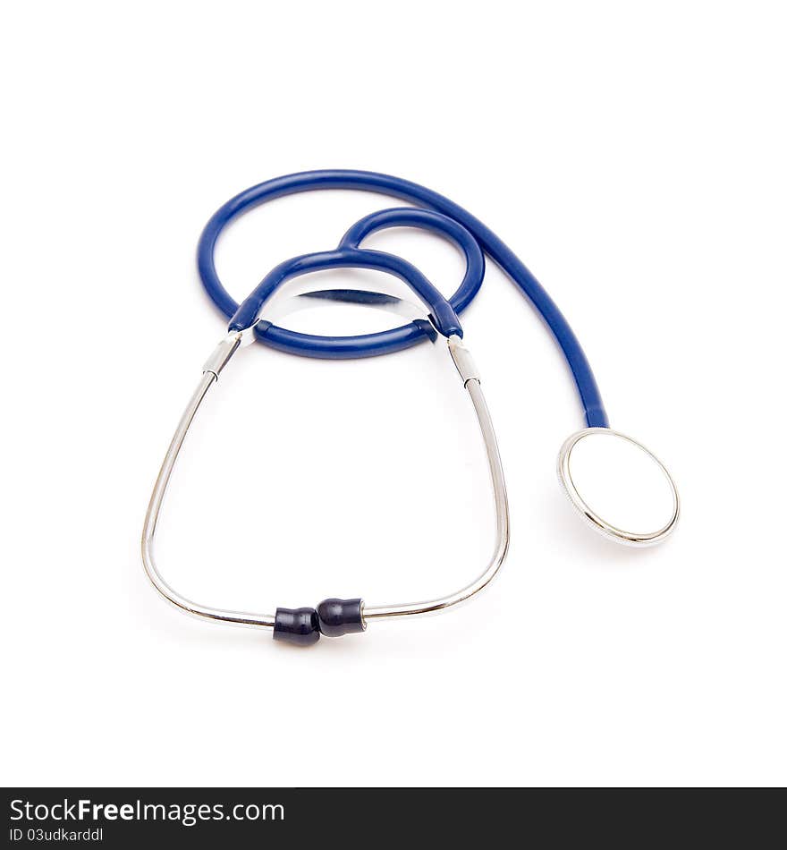 The image of stethoscope on white background