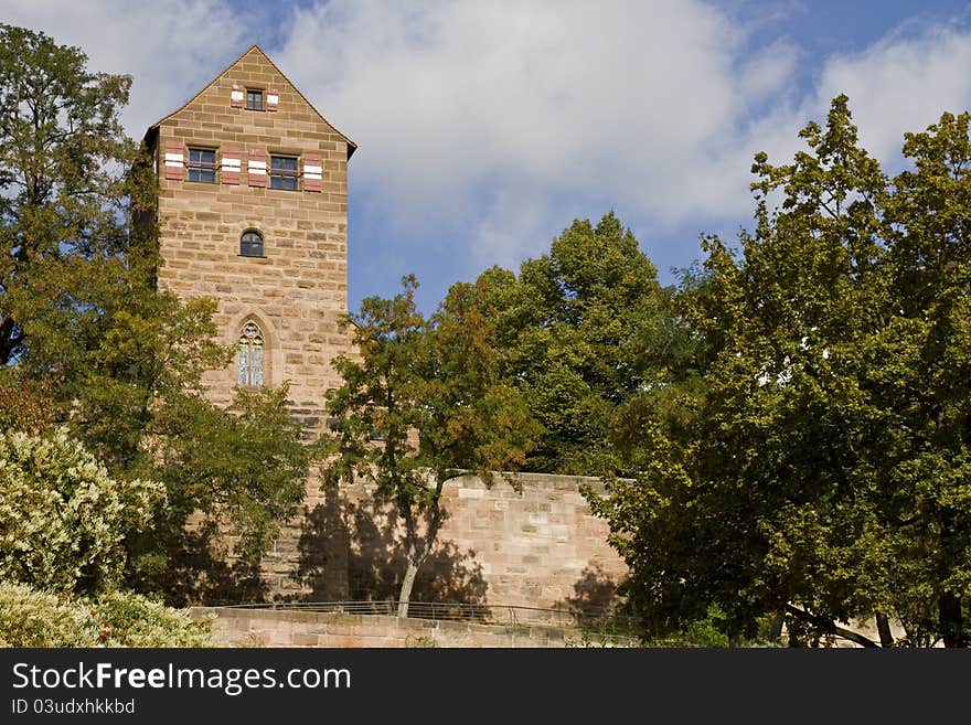 Tower of Imperial Castle in Nuremberg, Bavaria, Germany. Tower of Imperial Castle in Nuremberg, Bavaria, Germany