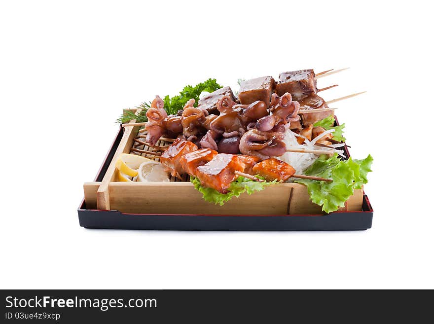 Barbecue collection of certain types of meat