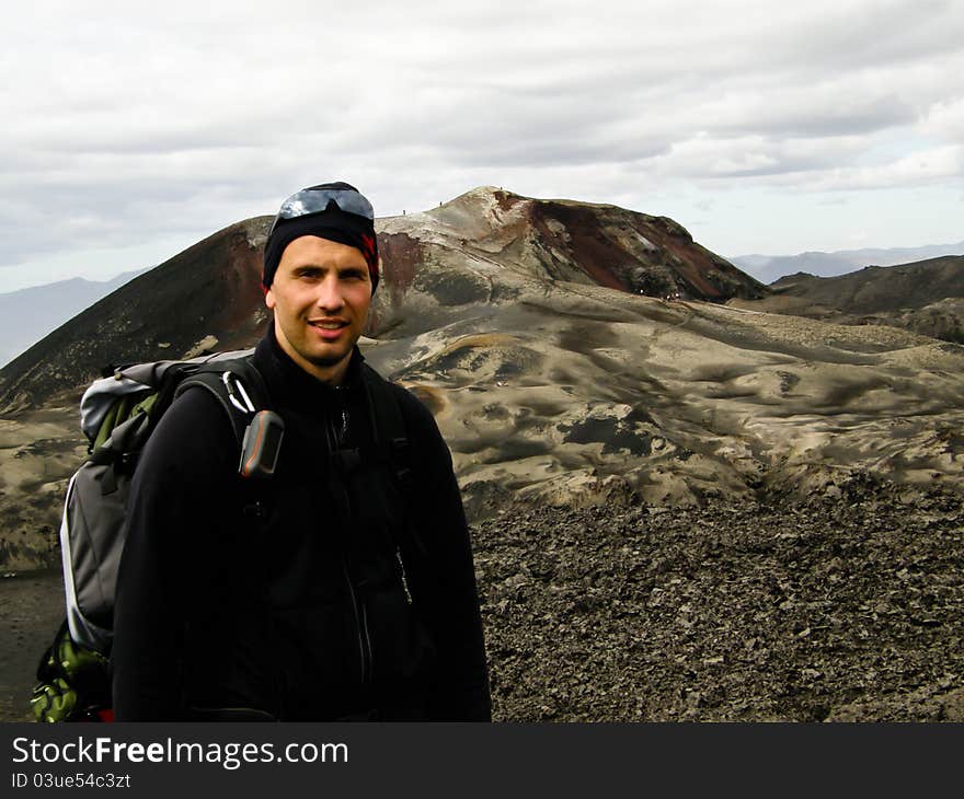 Man hiking