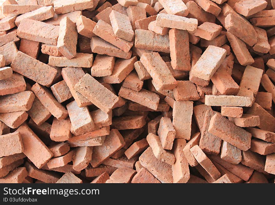 Brick handmade for building construction. Brick handmade for building construction