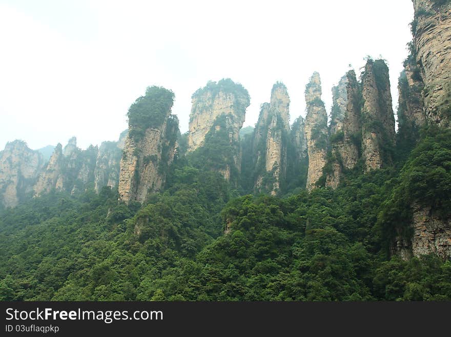 Amazing rocks mountain in China