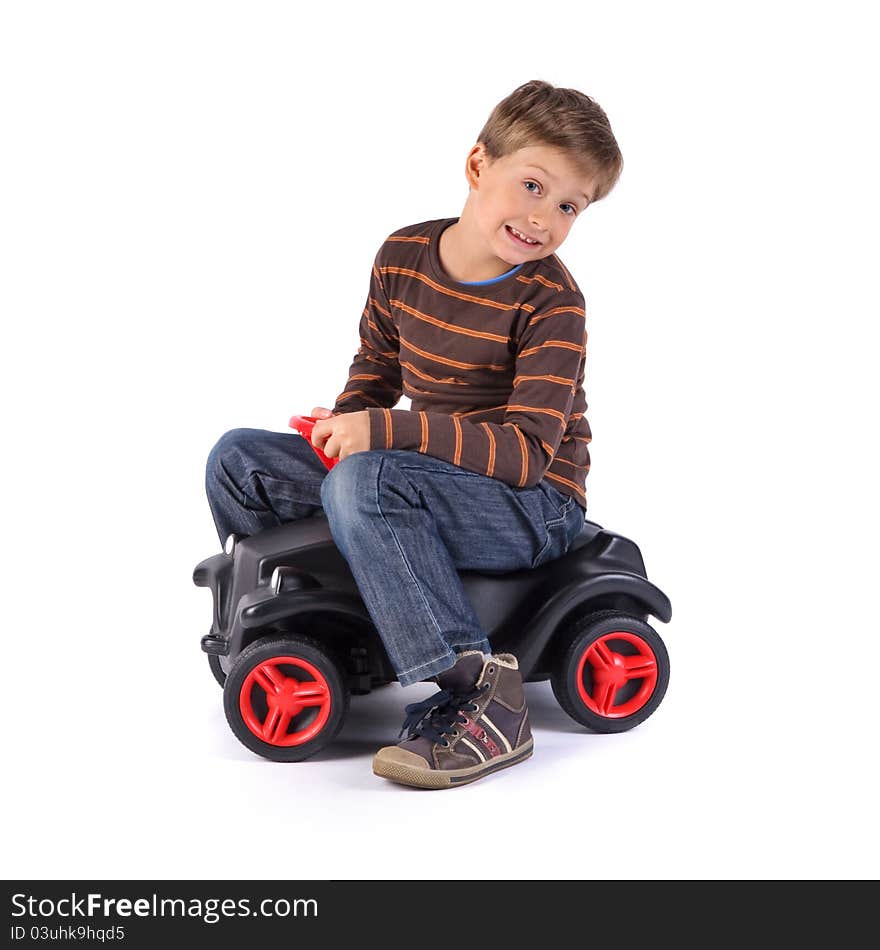 Little Boy With Car