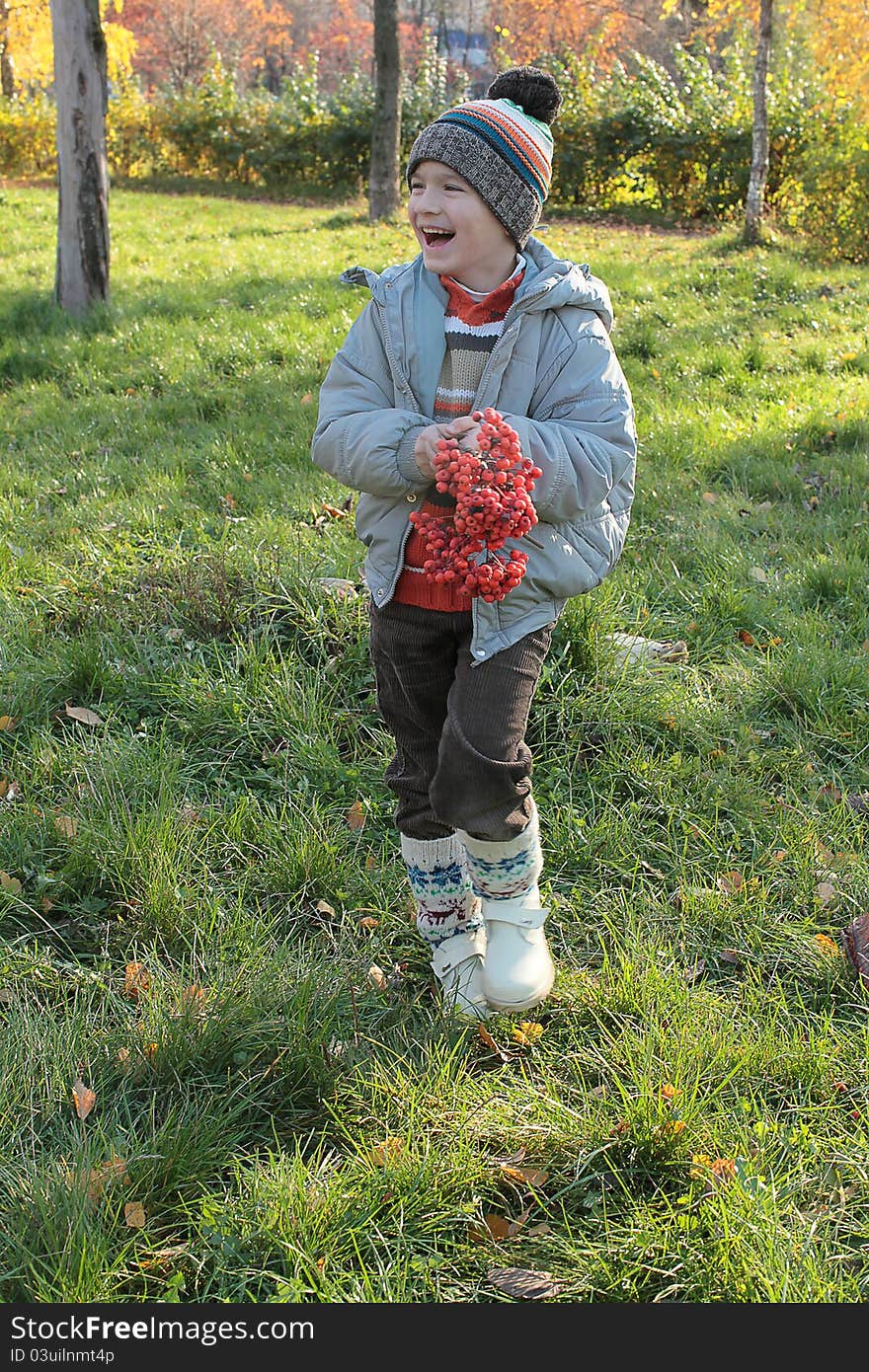 Boy With Rowan Berries