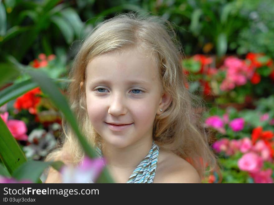 Child Girl Portrait Blonde