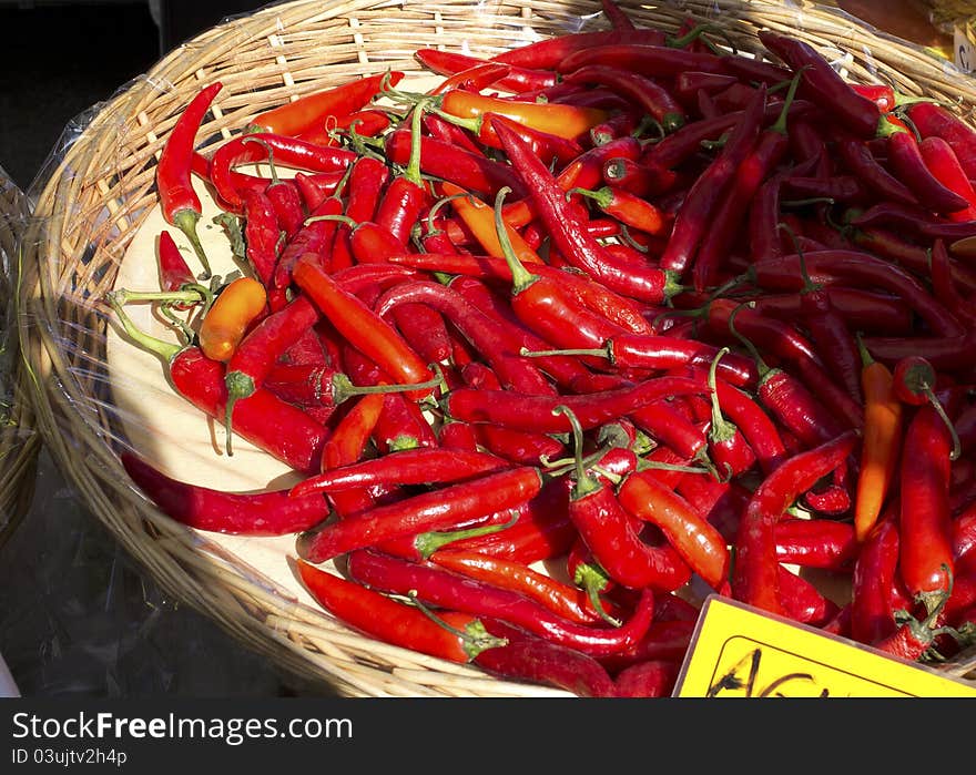 Red peppers