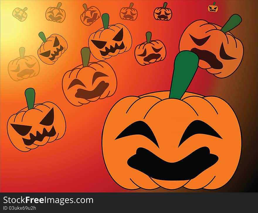 Halloween concept illustration background