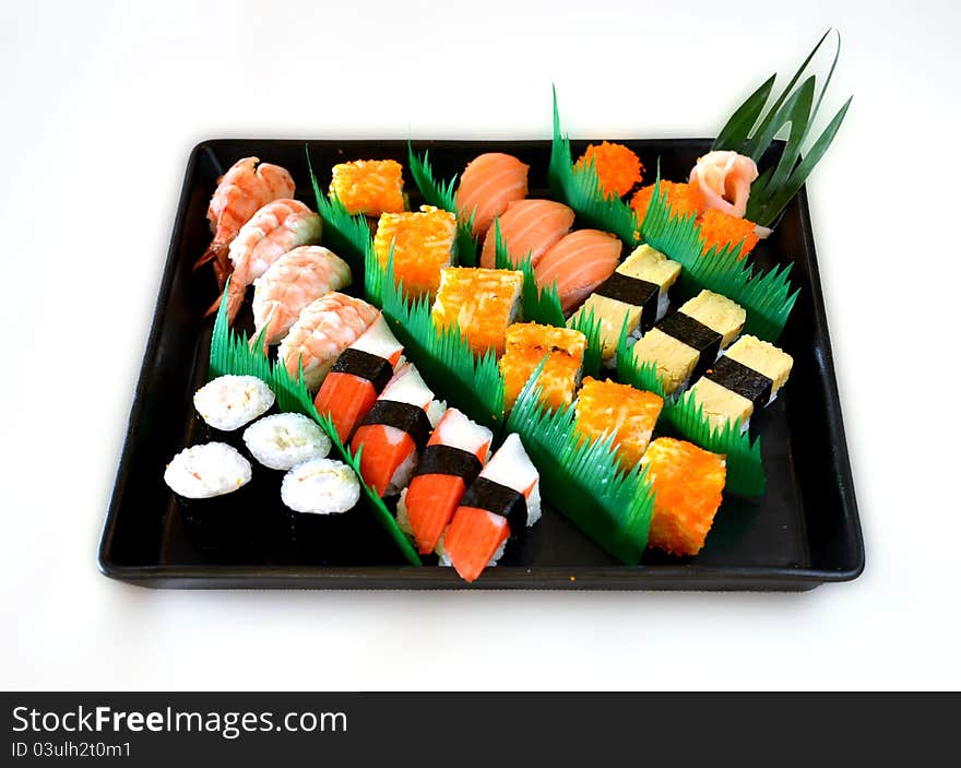 Mixed sushi ,delicious Japanese cuisine. Mixed sushi ,delicious Japanese cuisine