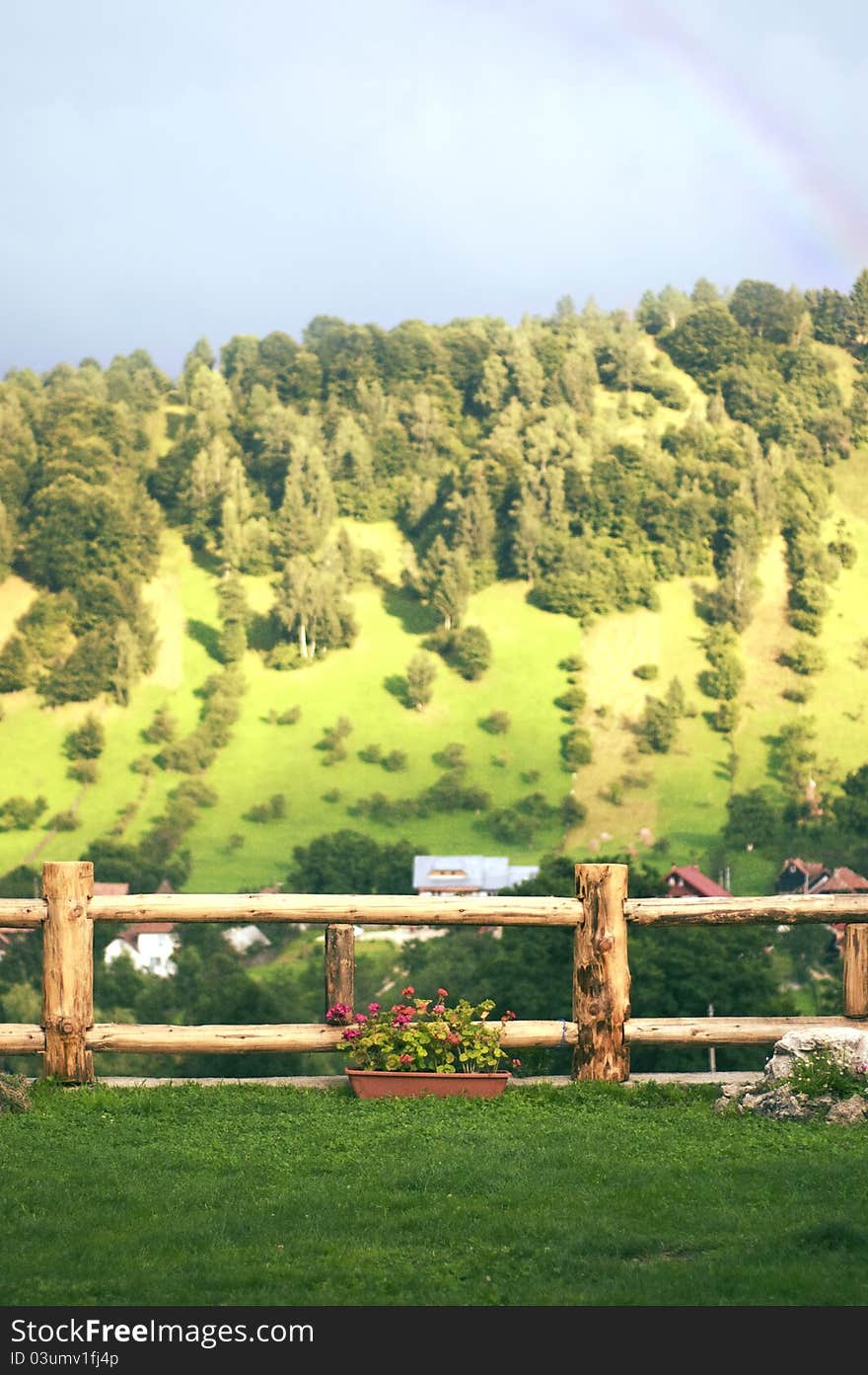 Beautiful summer view of  meadows in Romania. Beautiful summer view of  meadows in Romania