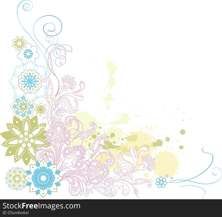 Abstract Floral Background.