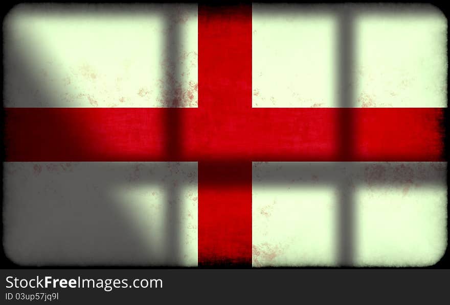 Grunge England Flag