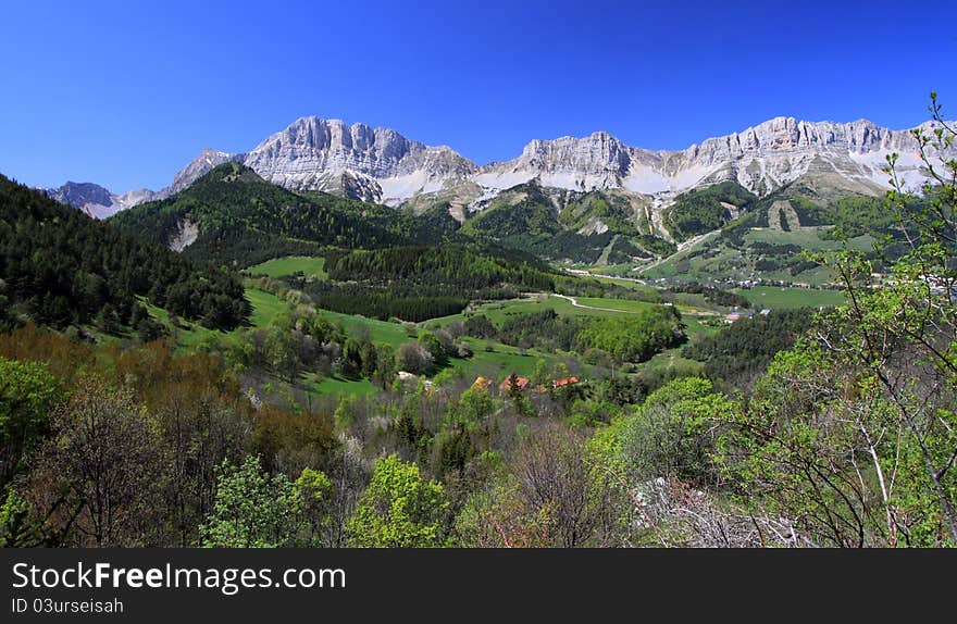 Mountain landscape, vercors france