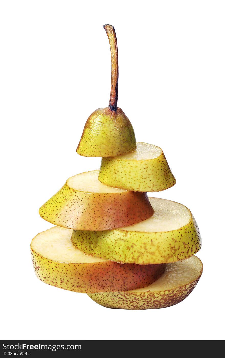 Pear slices