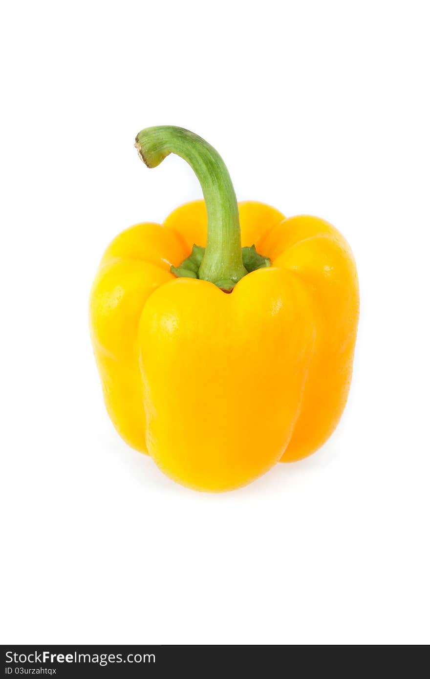 Fresh Yellow Pepper Isolated