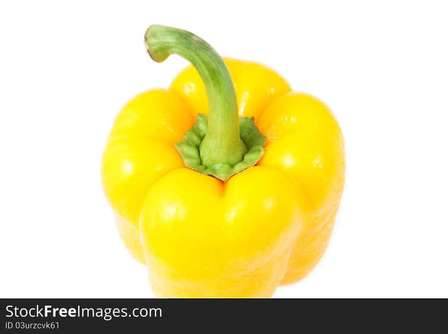 Fresh yellow pepper isolated