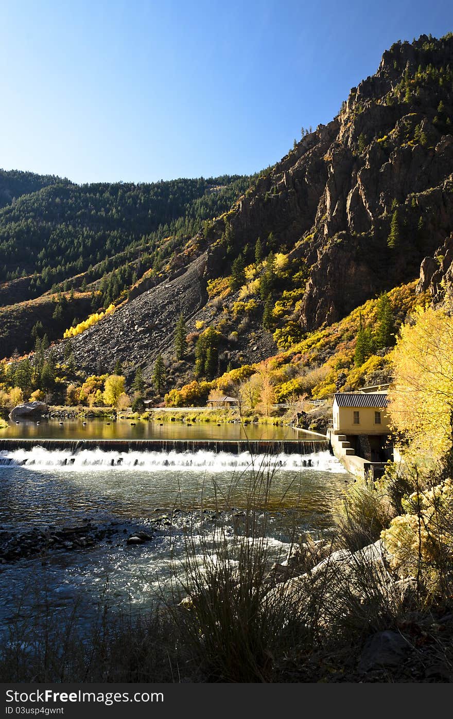 Black Canyon of the Gunnison East Portal at spillway.