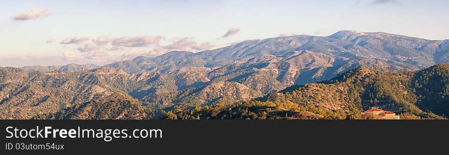 Panoramic View From Troodos Mountains